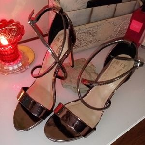 Women's metallic heels